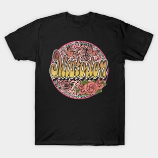 Graphic Mastodon Name Flower Birthday 70s 80s 90s Vintage Styles T-Shirt